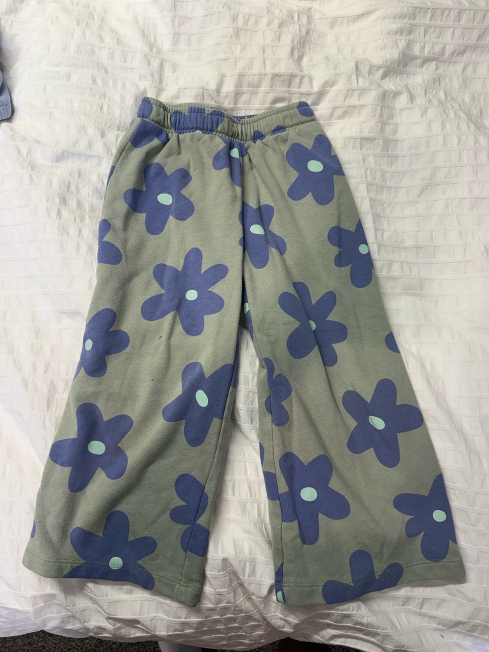 Kids Gap Floral Print Green Lounge Bottoms